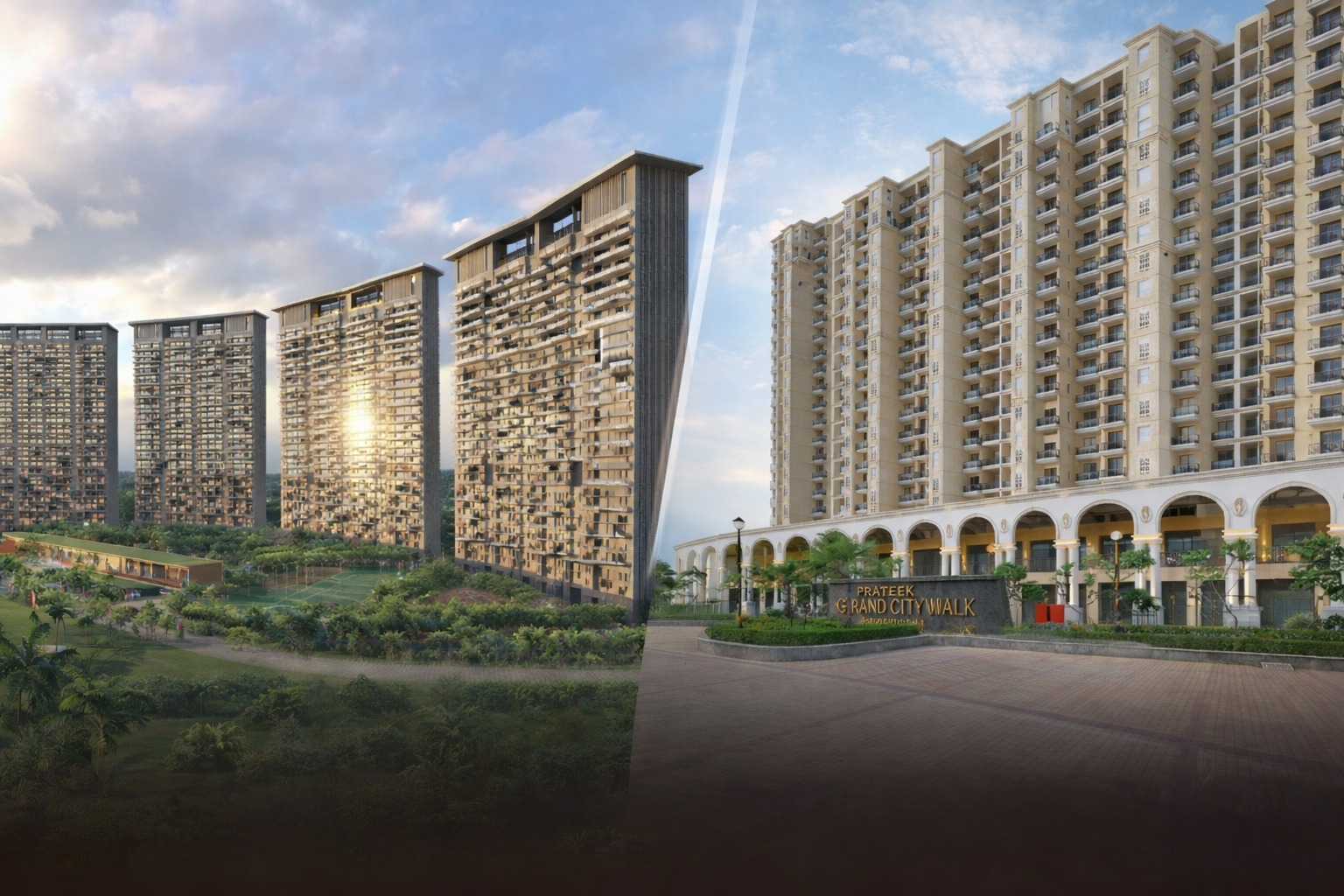 Prateek Grand City VS Prateek Canary