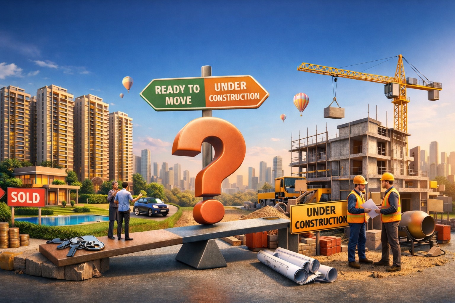 Ready-to-move vs under construction apartments