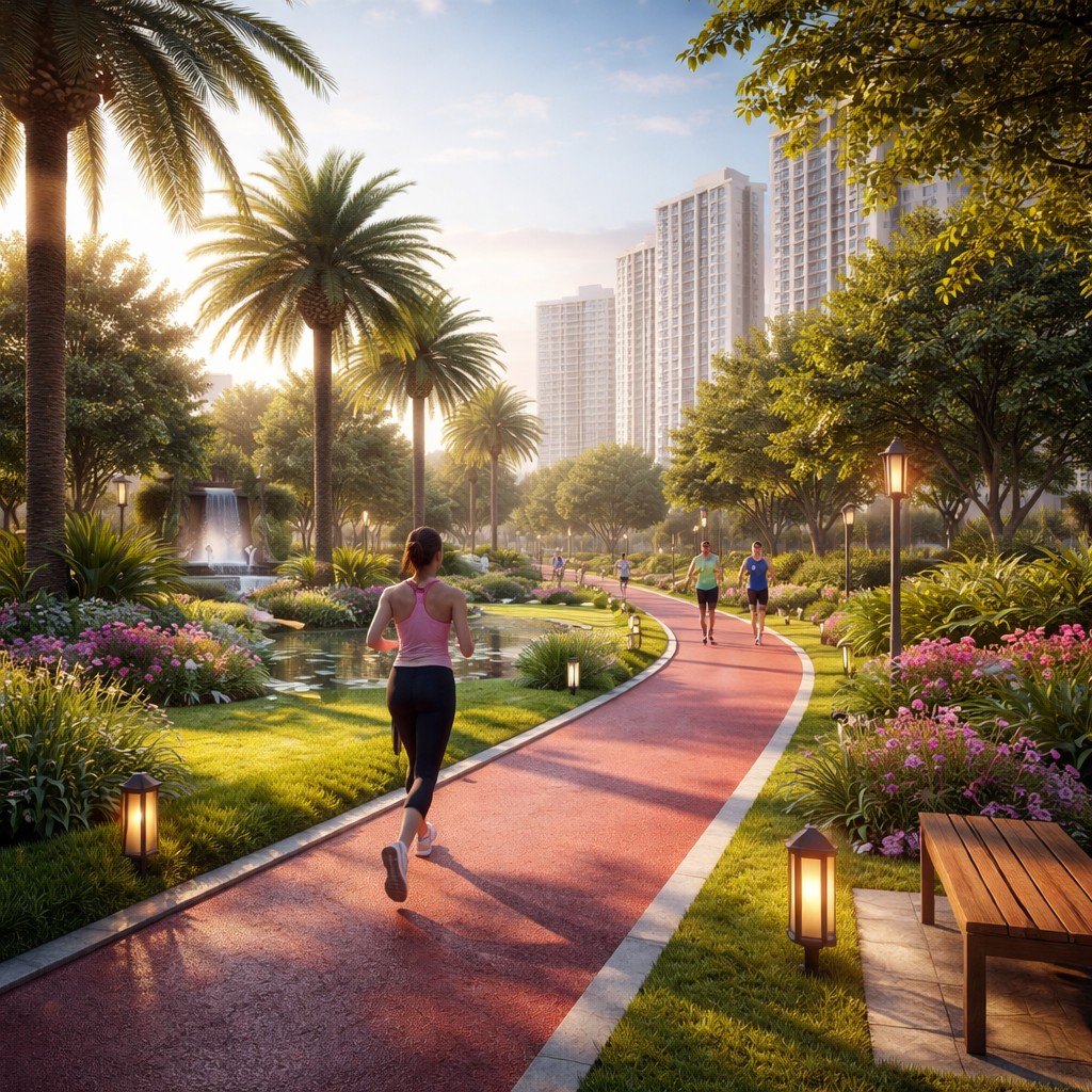Jogging Track at Prateek Grand Begonia